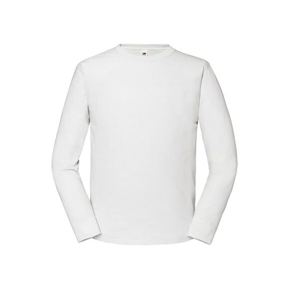 Fruit of the Loom Mens Iconic  Long-Sleeved T-Shirt / White - Picture 1 of 3